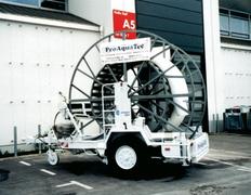 Rohrtrommel-Transportanhänger Nutzlast 6560 kg 